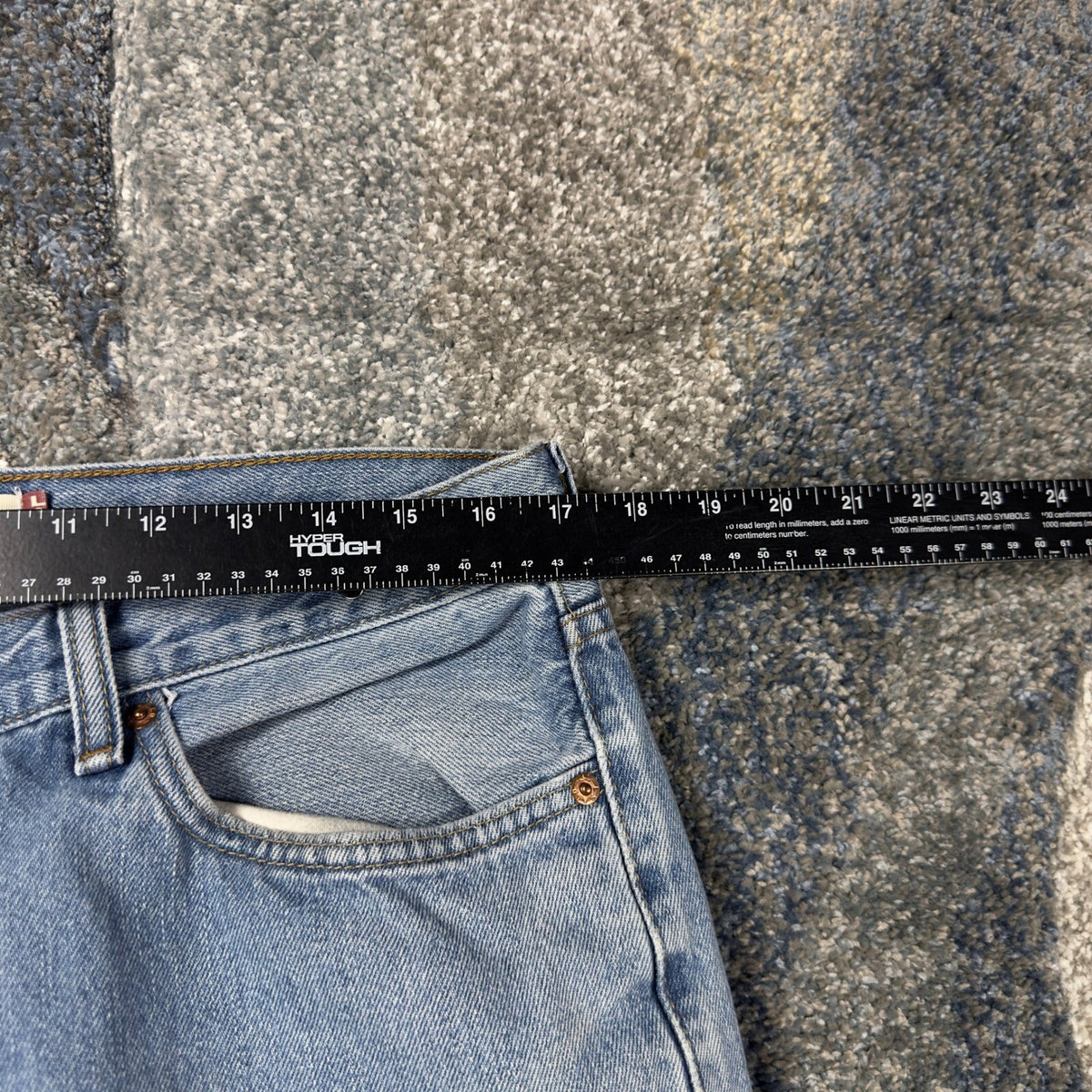 Vintage Y2K Levis 505 Straight Jeans Mens 36x36 Light Baggy
