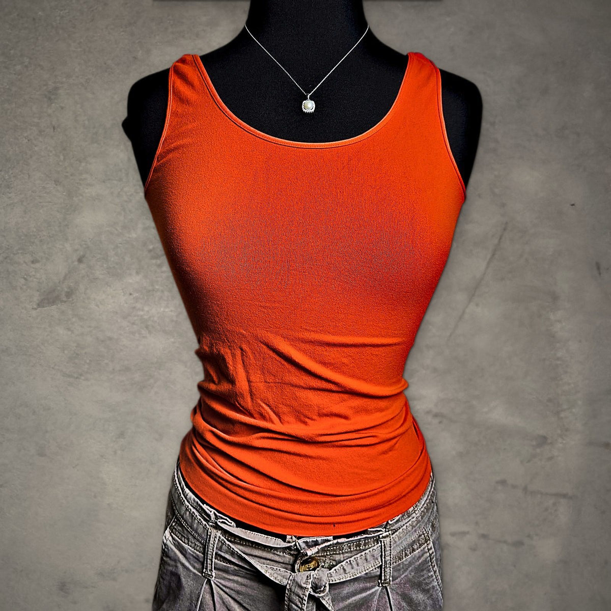 Nikibiki Seamless Tank Top Womens One Size Orange Minimalist