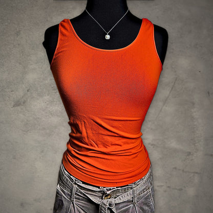 Nikibiki Seamless Tank Top Womens One Size Orange Minimalist