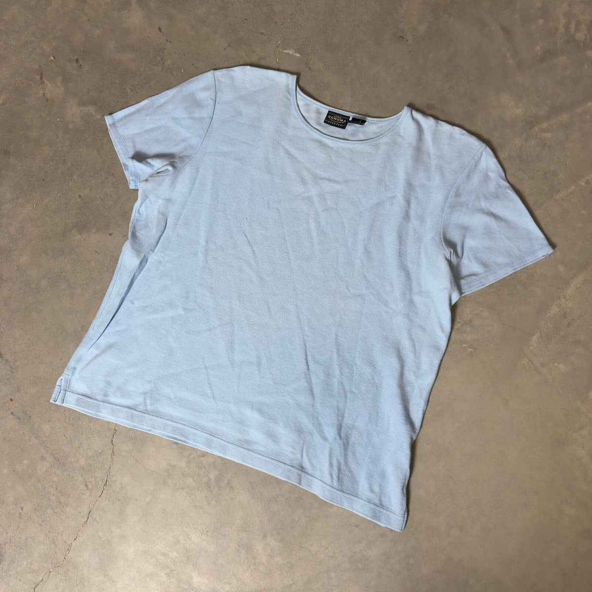 Vintage Sonoma T-Shirt Womens XL Blue Short Sleeve 90s Y2K