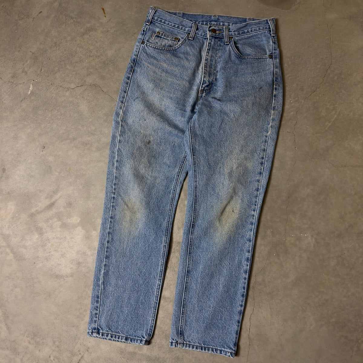 Vintage Carhartt B18-STW Jeans Mens 32x30 Blue Baggy