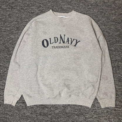 Old Navy Trademark Graphic Crewneck Sweatshirt S Gray