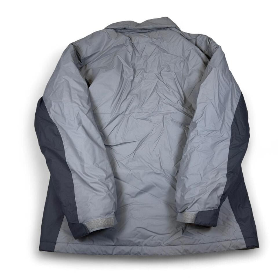 Columbia Jacket Mens Medium Gray Nylon Insulated Outdoor Zip Utility