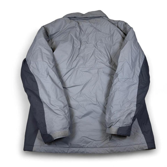 Columbia Jacket Mens Medium Gray Nylon Insulated Outdoor Zip Utility
