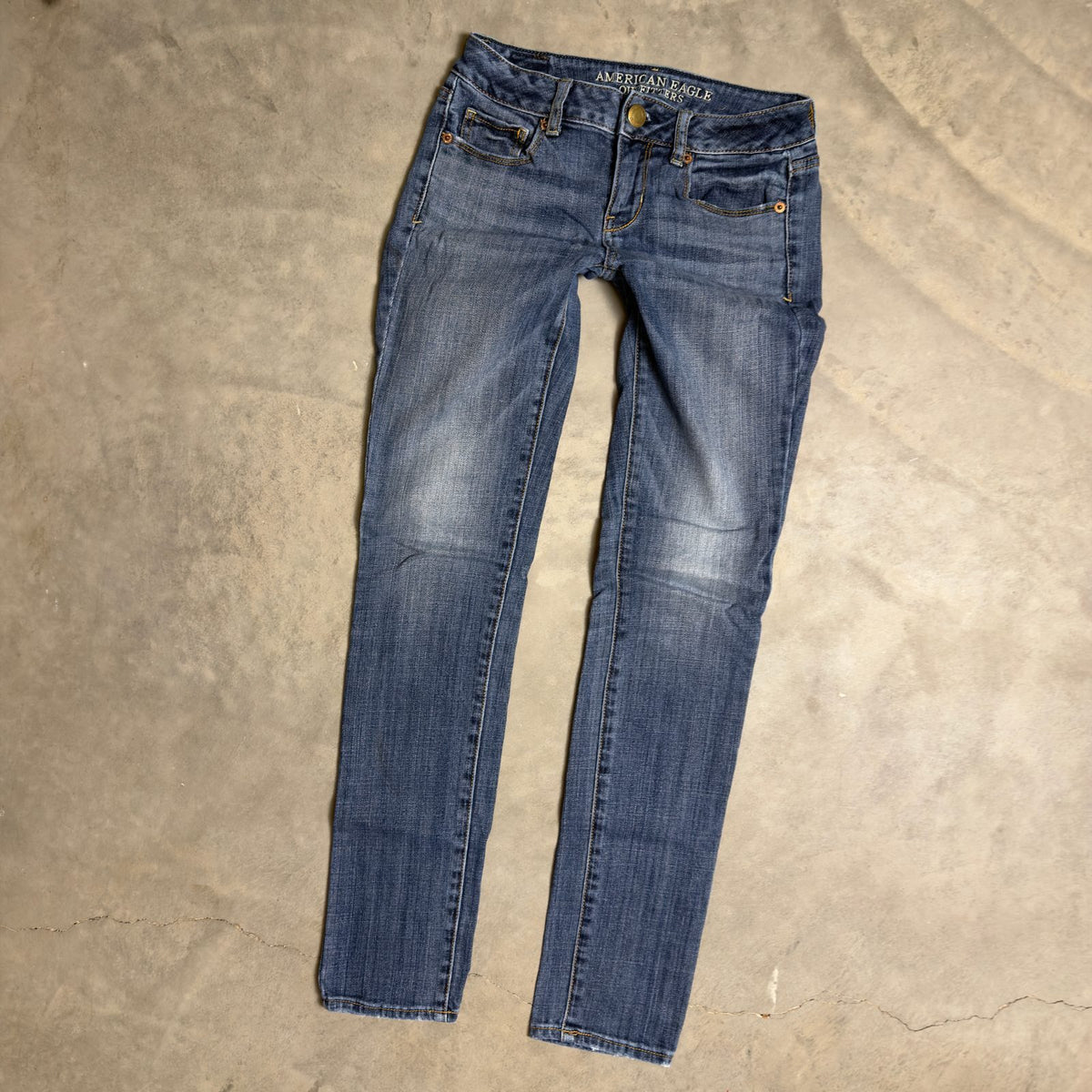 American Eagle Skinny Stretch Jeans Womens 0 Blue