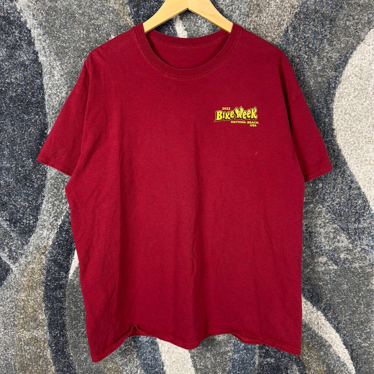 Daytona Beach 81st Bike Week 2022 T-Shirt Mens XL Red Eagle