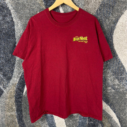 Daytona Beach 81st Bike Week 2022 T-Shirt Mens XL Red Eagle