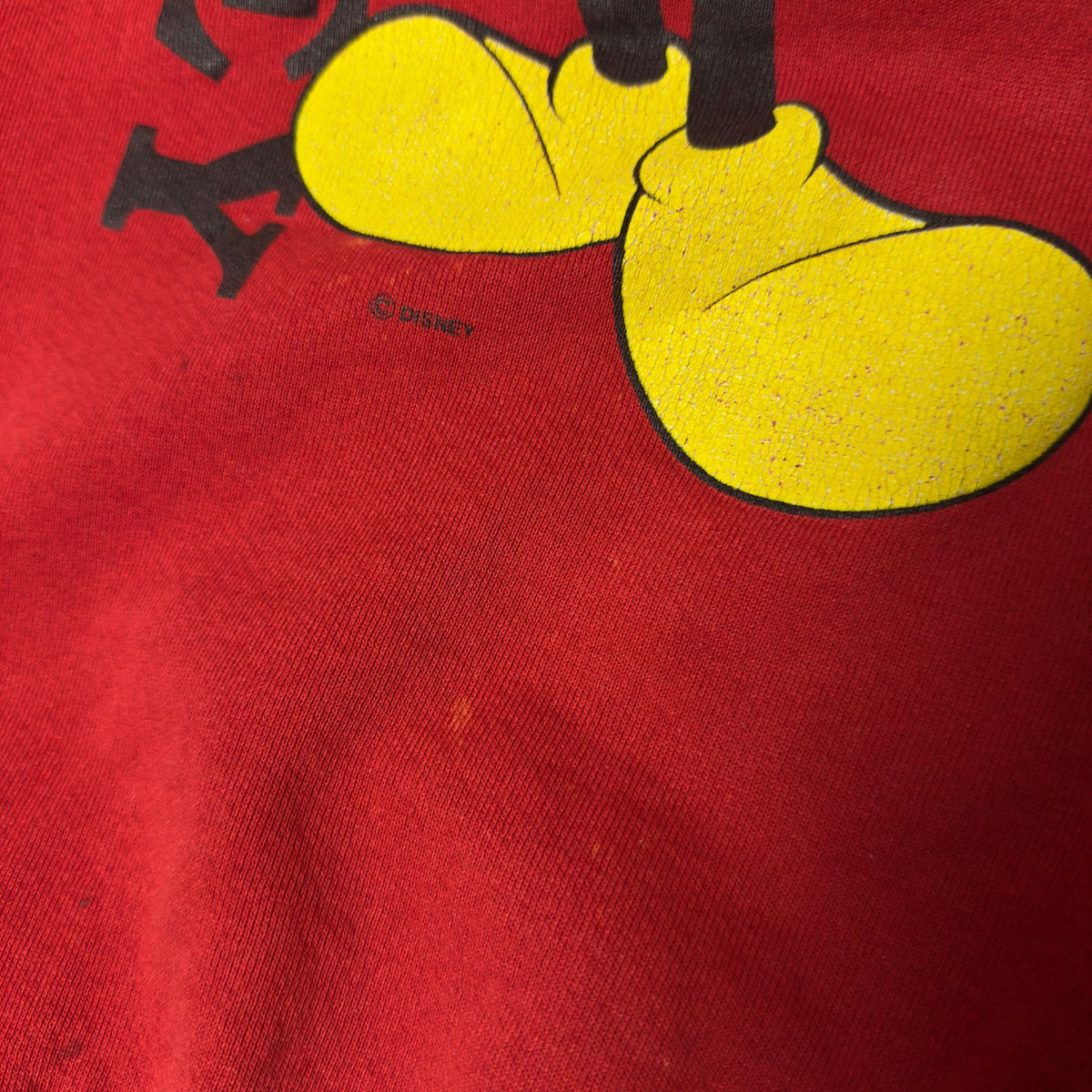 Mickey Mouse Okoboji Souvenir Crewneck Sweatshirt Red