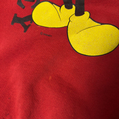 Mickey Mouse Okoboji Souvenir Crewneck Sweatshirt Red