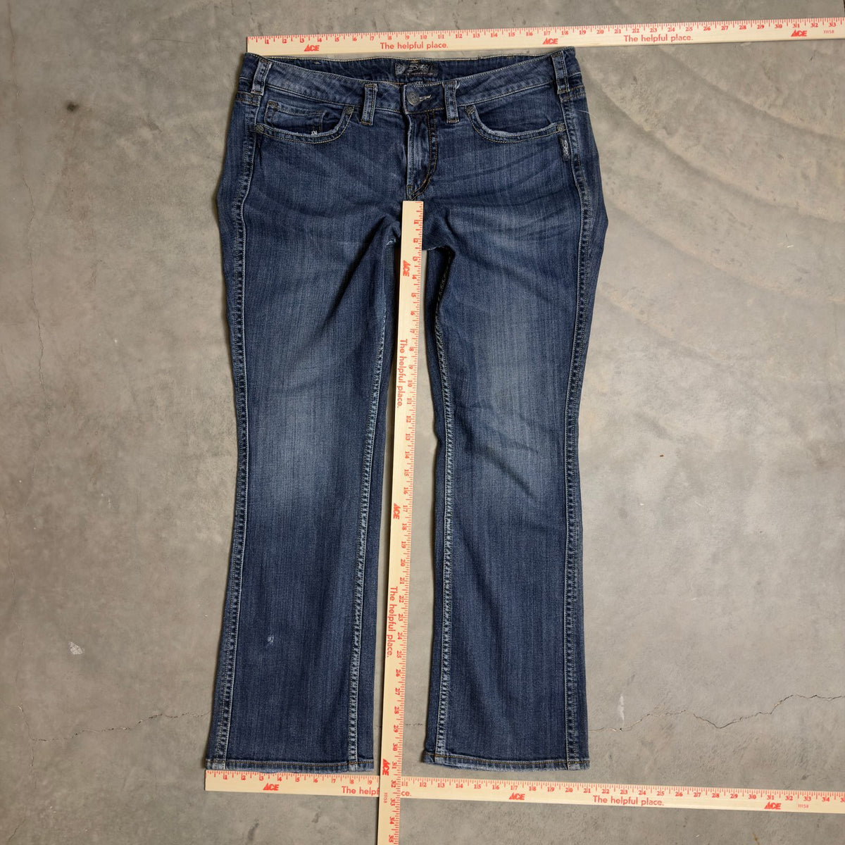 Silver Jeans Frances Baggy Bootcut Womens 18 Blue