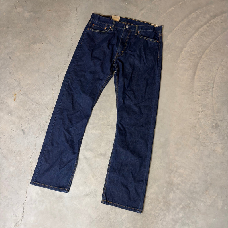 NWT Levi's 513 Slim Straight Jeans Mens 36x32 Indigo Blue