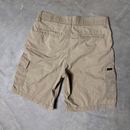 Lee Cargo Shorts Mens 30 Khaki Tan Gorpcore Utility Baggy Hiking Casual