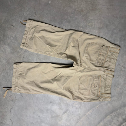 Eddie Bauer Capri Cargo Pants Womens 8 Beige Cotton