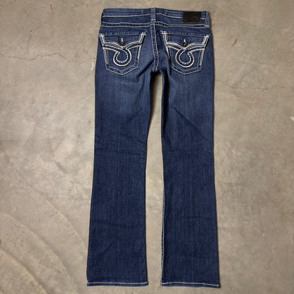 Big Star Remy Jeans Womens 30R Low Rise Dark Wash Bootcut