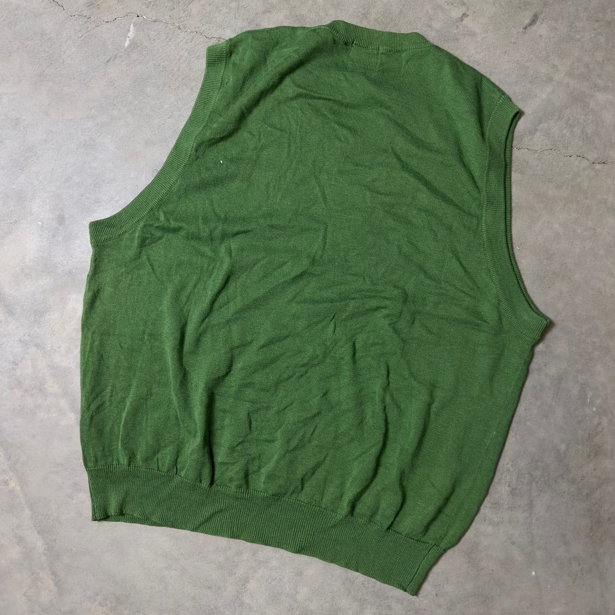 Vintage Chaps Fine Casuals Sweater Vest Mens XL Green