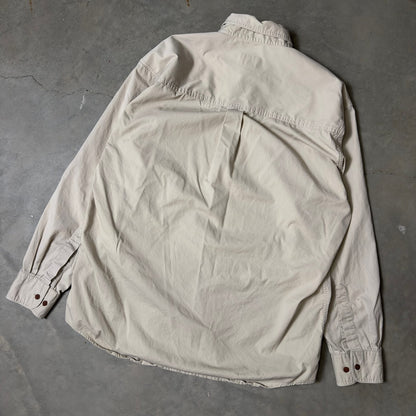 Chaps Ralph Lauren Shirt Mens 16.5 Beige Cotton