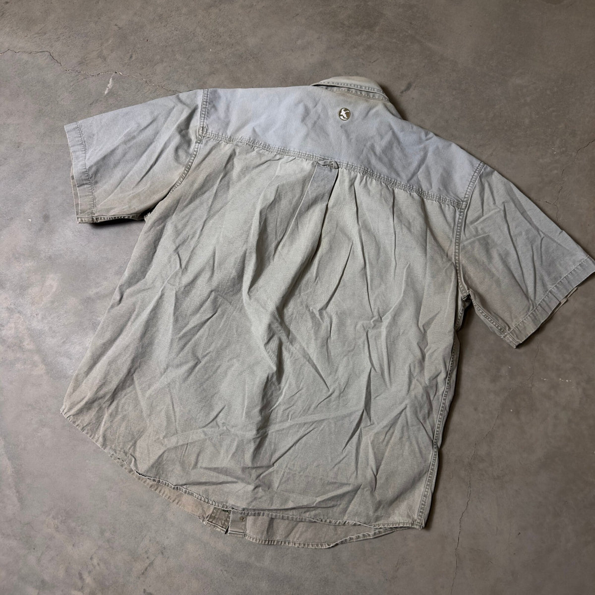 Gander Mountain Button Down Shirt Mens Large Khaki Gorpcore