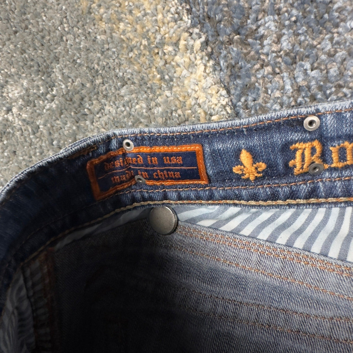 Rock Revival Deborah Bootcut Jeans Womens 28 Blue Low Rise
