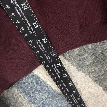 Polo Ralph Lauren Merino Wool Sweater Mens L Burgundy