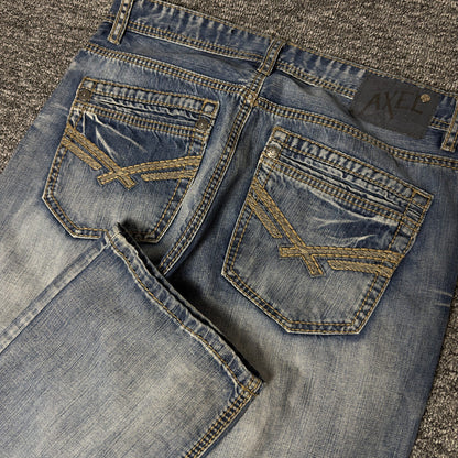 Y2K Axel Madison Jeans Mens 32x32 Medium Wash Classic