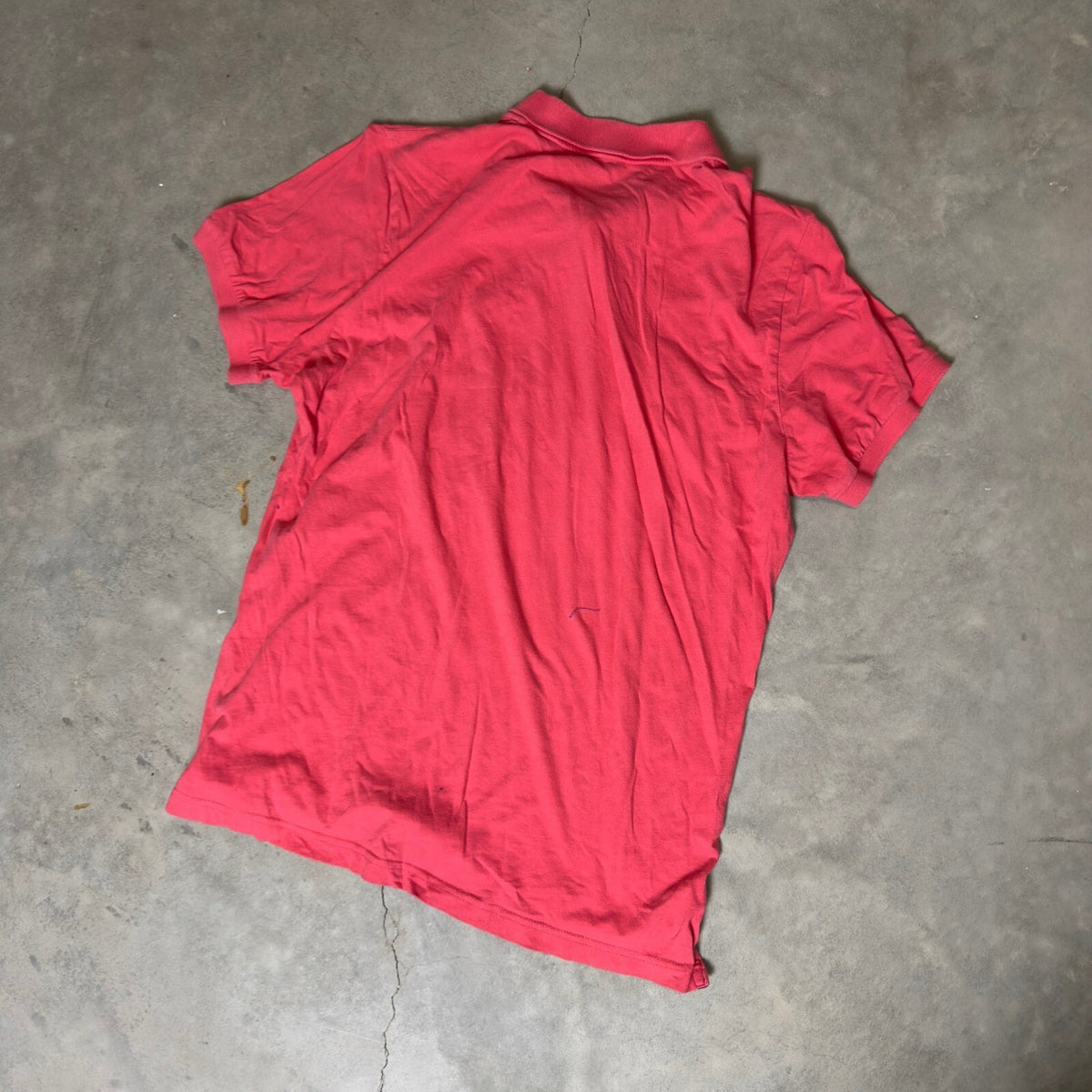 Aeropostale Polo Mens XL Coral Pink Aero NYC Short Sleeve