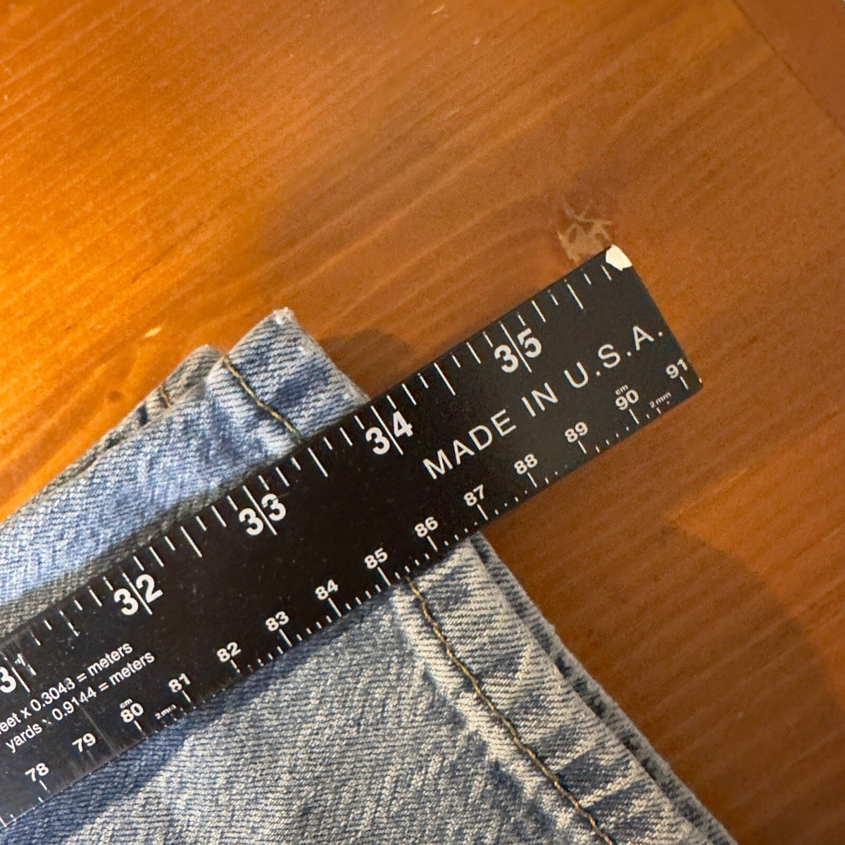 Levis 505 Regular Fit Straight Leg Jeans Mens 32x34 Blue