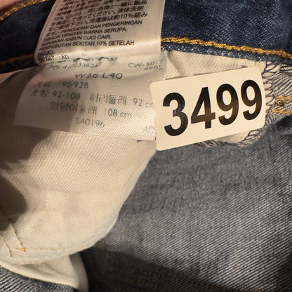 Levi's 501 Original Fit Jeans Mens 36x31 Indigo Blue Straight Baggy Heritage