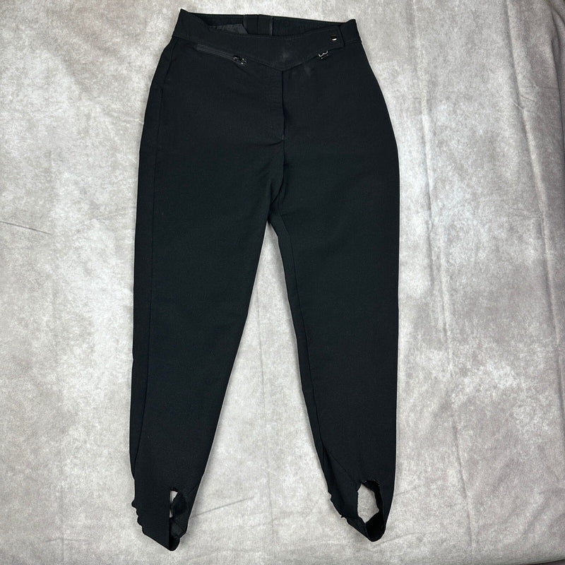 Vintage Obermeyer Stirrup Ski Pants Womens 12R Black Japan