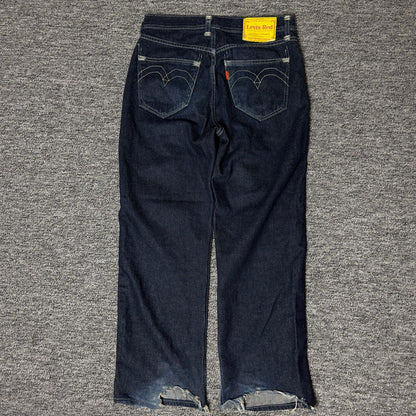 Levi's Red Jeans W25 L30 Dark Wash Straight Baggy Grunge