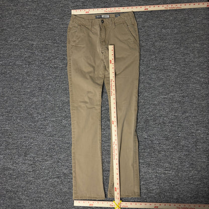 BKE Jake Straight Chino Pants Mens 29L Khaki Casual Workwear