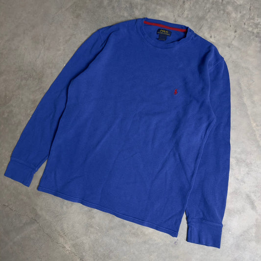 Polo Ralph Lauren Blue Long Sleeve Thermal Tee XL