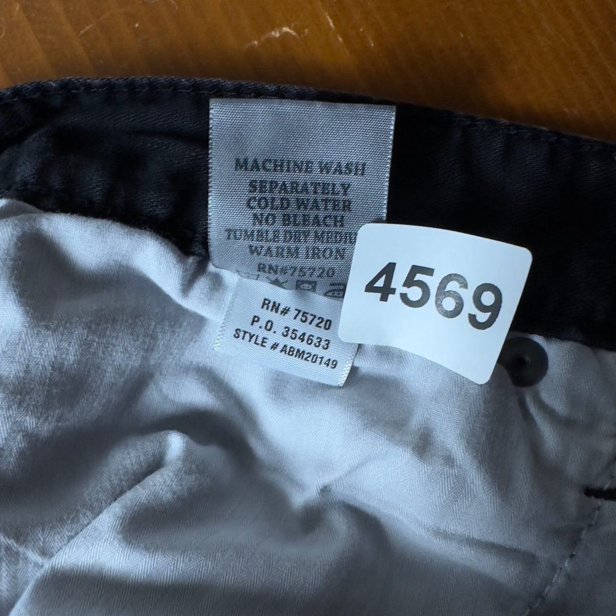 BKE Carter Mens Jeans 34S Black Wash Straight Classic Y2K