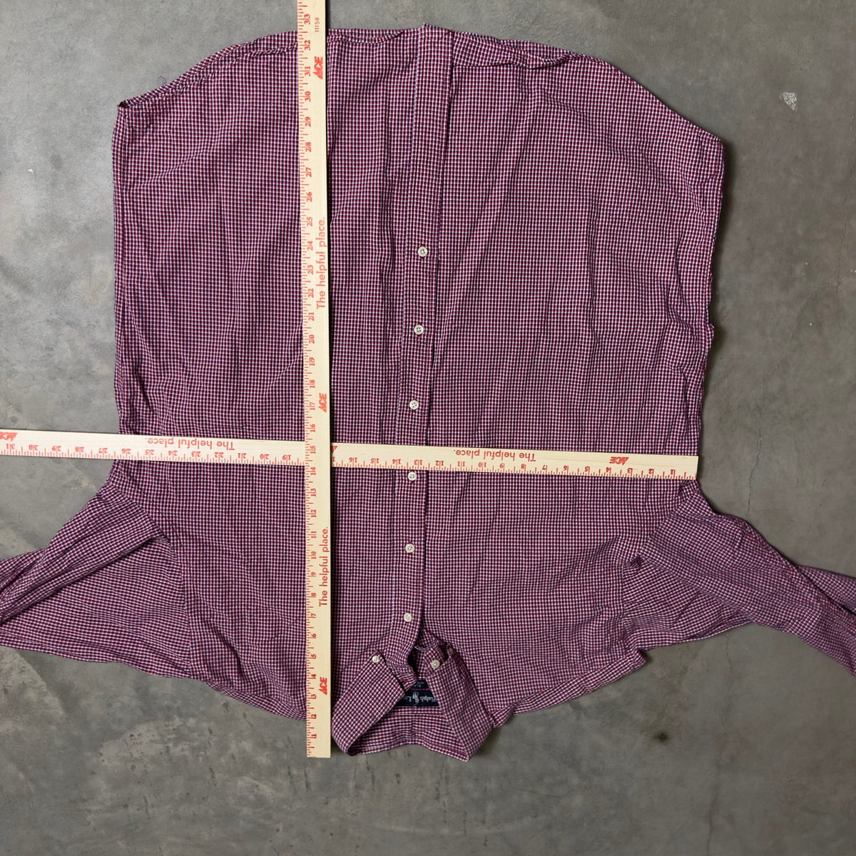 Ralph Lauren Blaire Check Shirt Mens XL Red Blue