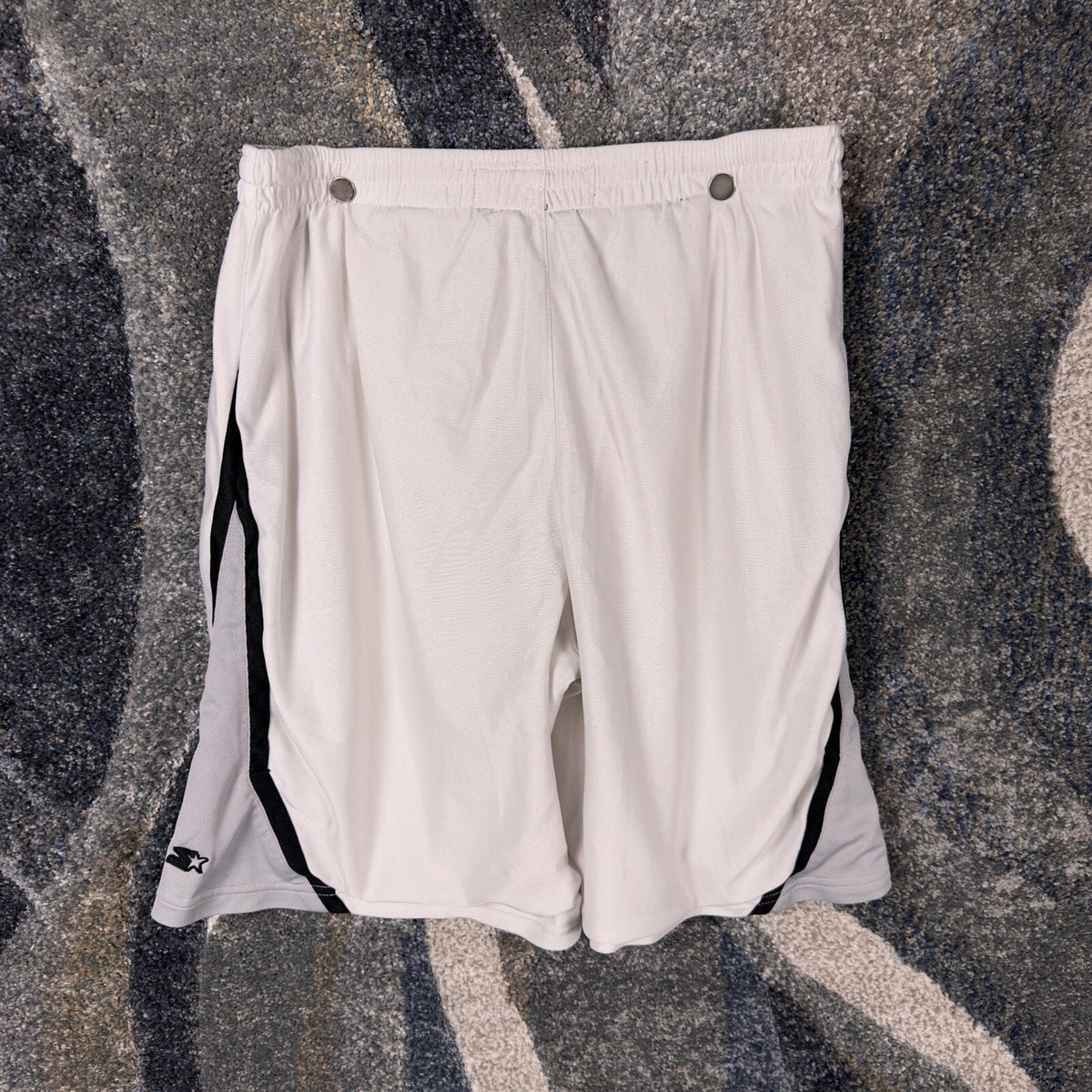 Starter Basketball Shorts Mens L White Mesh Colorblock Retro