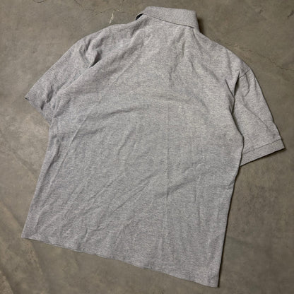 Vintage Cotton Deluxe Glacier Polo Mens L Gray