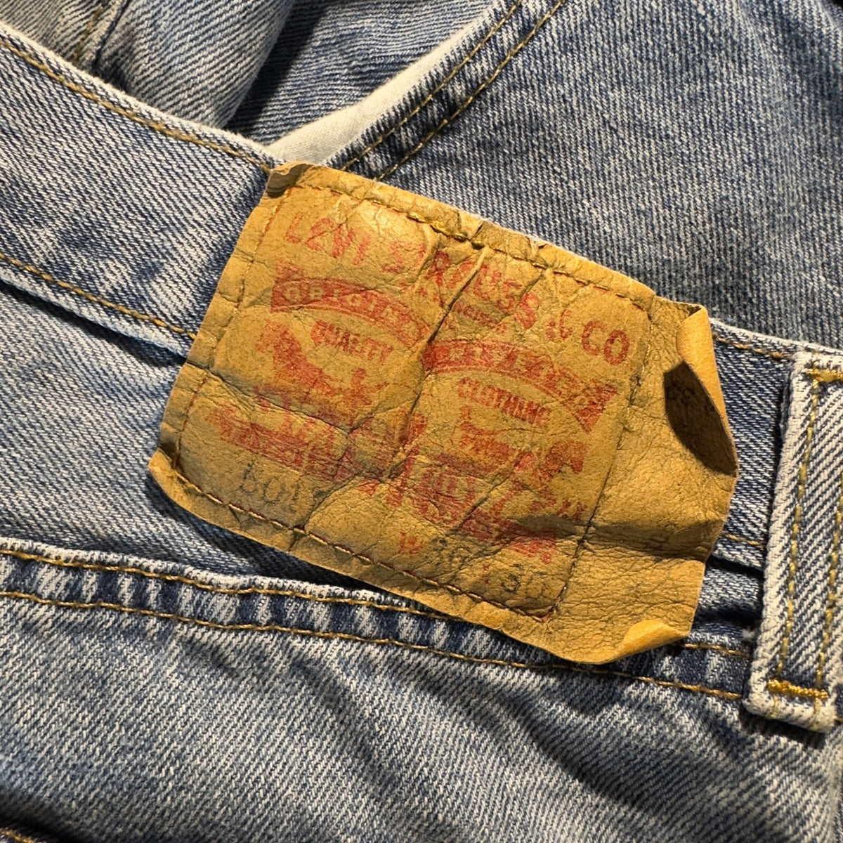 Levi's 501 Original Fit Jeans Mens 36x30 Light Blue