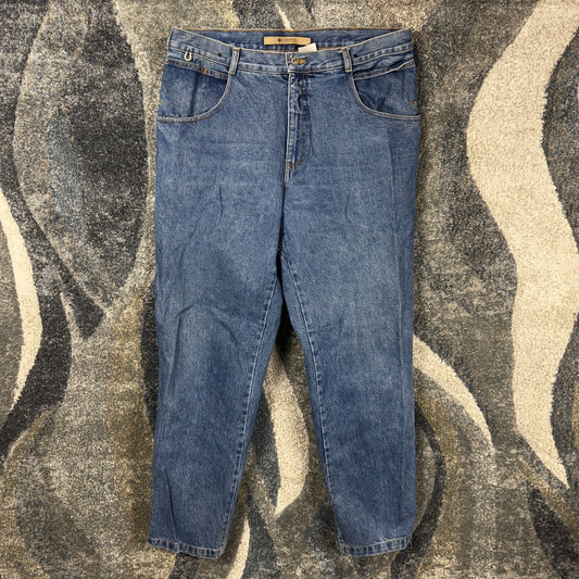 Columbia Straight Leg Jeans Mens 38x34 Medium Wash Baggy