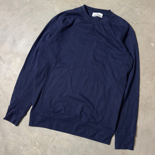 Stone Island Crewneck Sweatshirt Mens XL Navy Heavyweight