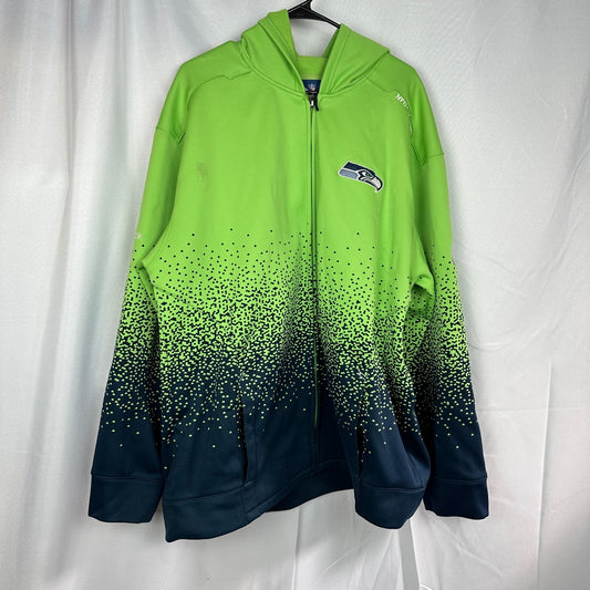 Reebok NFL Seattle Seahawks Men's 2XL Hoodie Green Navy