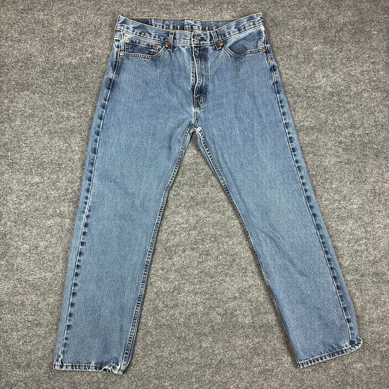 Vintage Levi's 505 Mens 36x32 Blue Denim Jeans