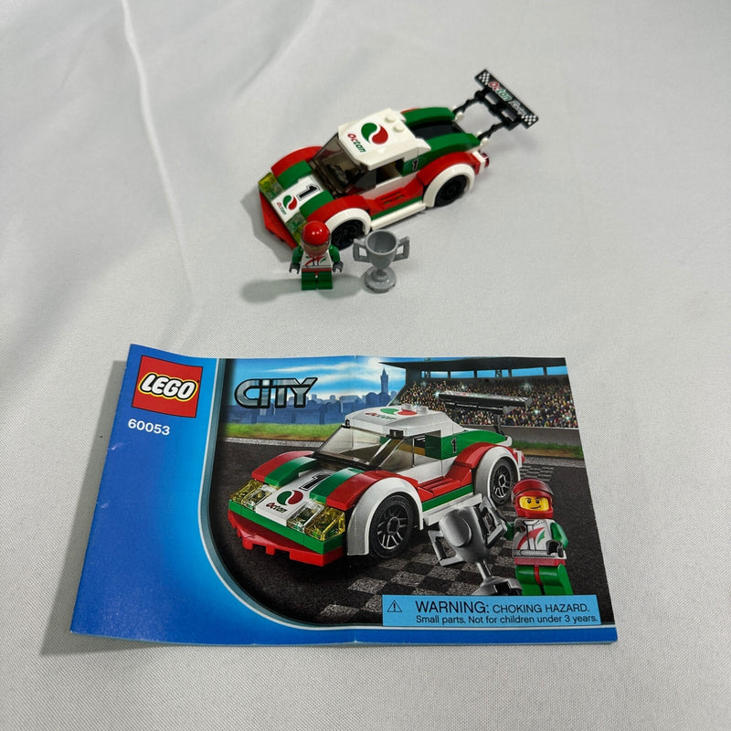 LEGO City Race Car Set 60053 with Minifigure and Trophy