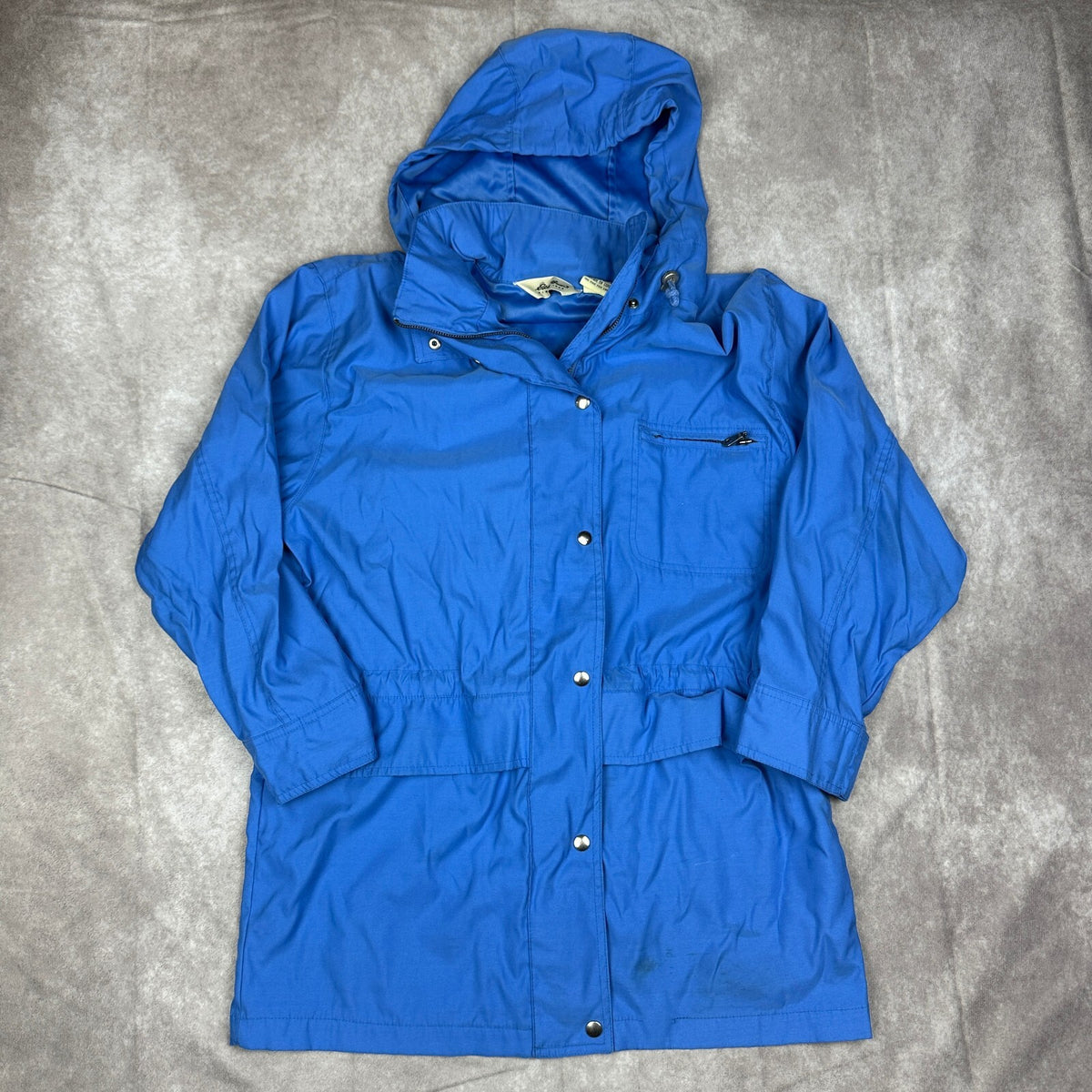 Eddie Bauer Jacket Women S Blue Hooded Parka Coat Vintage