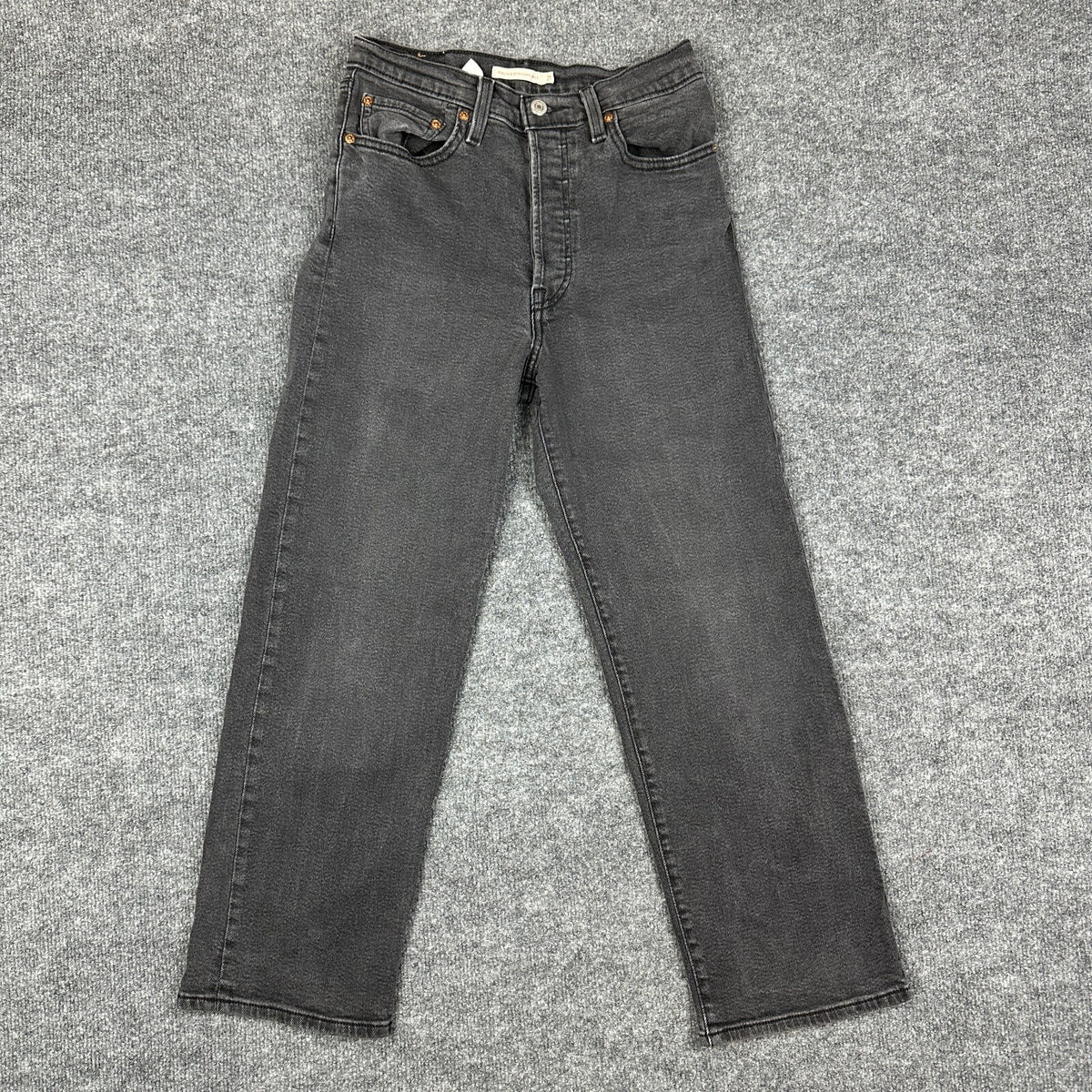 Levi's Ribcage Straight Ankle Womens 27x27 Black Jeans