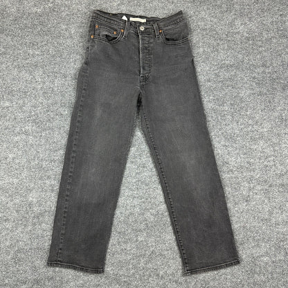 Levi's Ribcage Straight Ankle Womens 27x27 Black Jeans