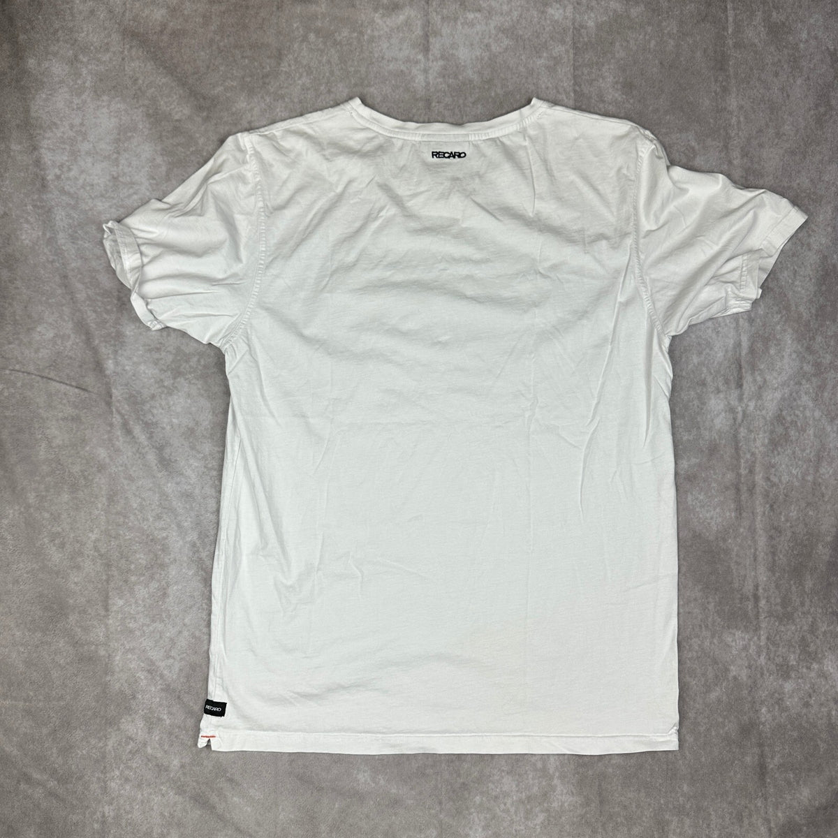 Recaro Logo T-Shirt Mens XXL White Tonal Racing Seats JDM