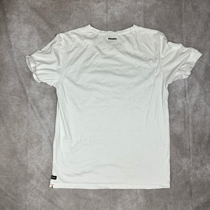 Recaro Logo T-Shirt Mens XXL White Tonal Racing Seats JDM