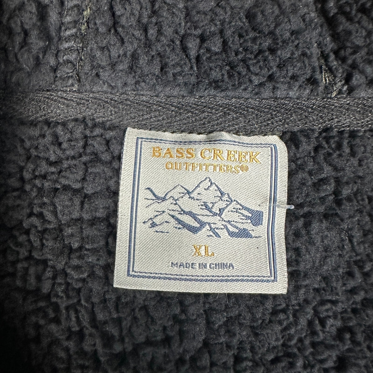 Bass Creek Outfitters Mens XL Olive Green Sherpa Hoodie