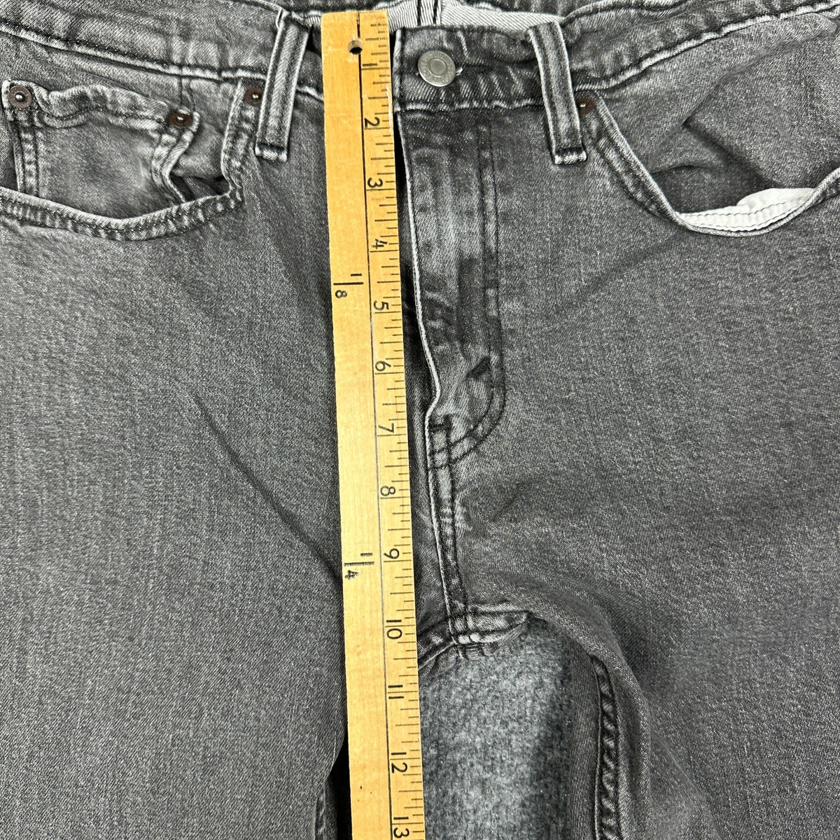 Vintage Levi's 512 Mens 32x32 Gray Slim Fit Jeans