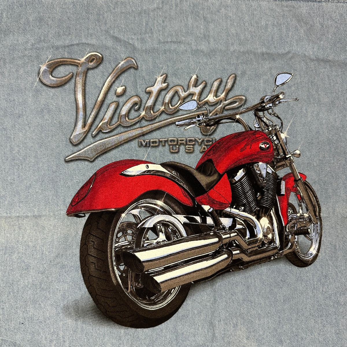 Biker's Edge Denim Vest Mens 2XL Victory Motorcycle