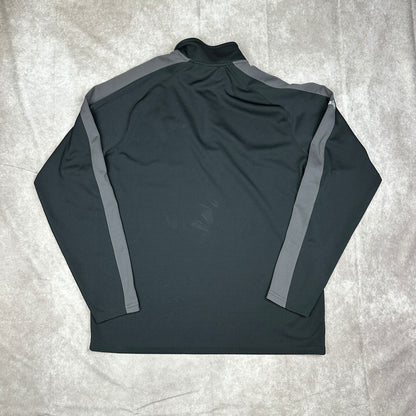 Recaro Sport-Tek Quarter Zip Pullover Mens L Black Gray JDM